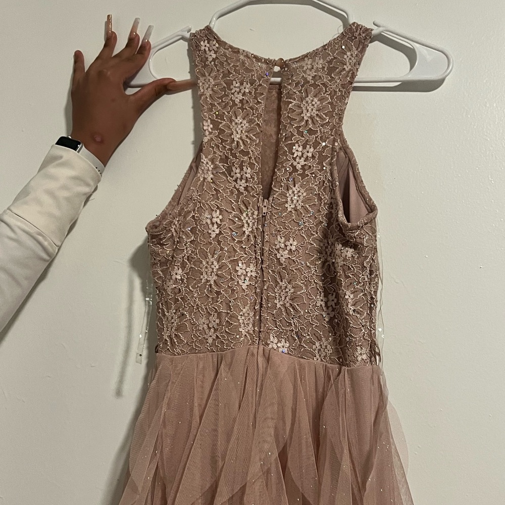 This is a high low dress wore once